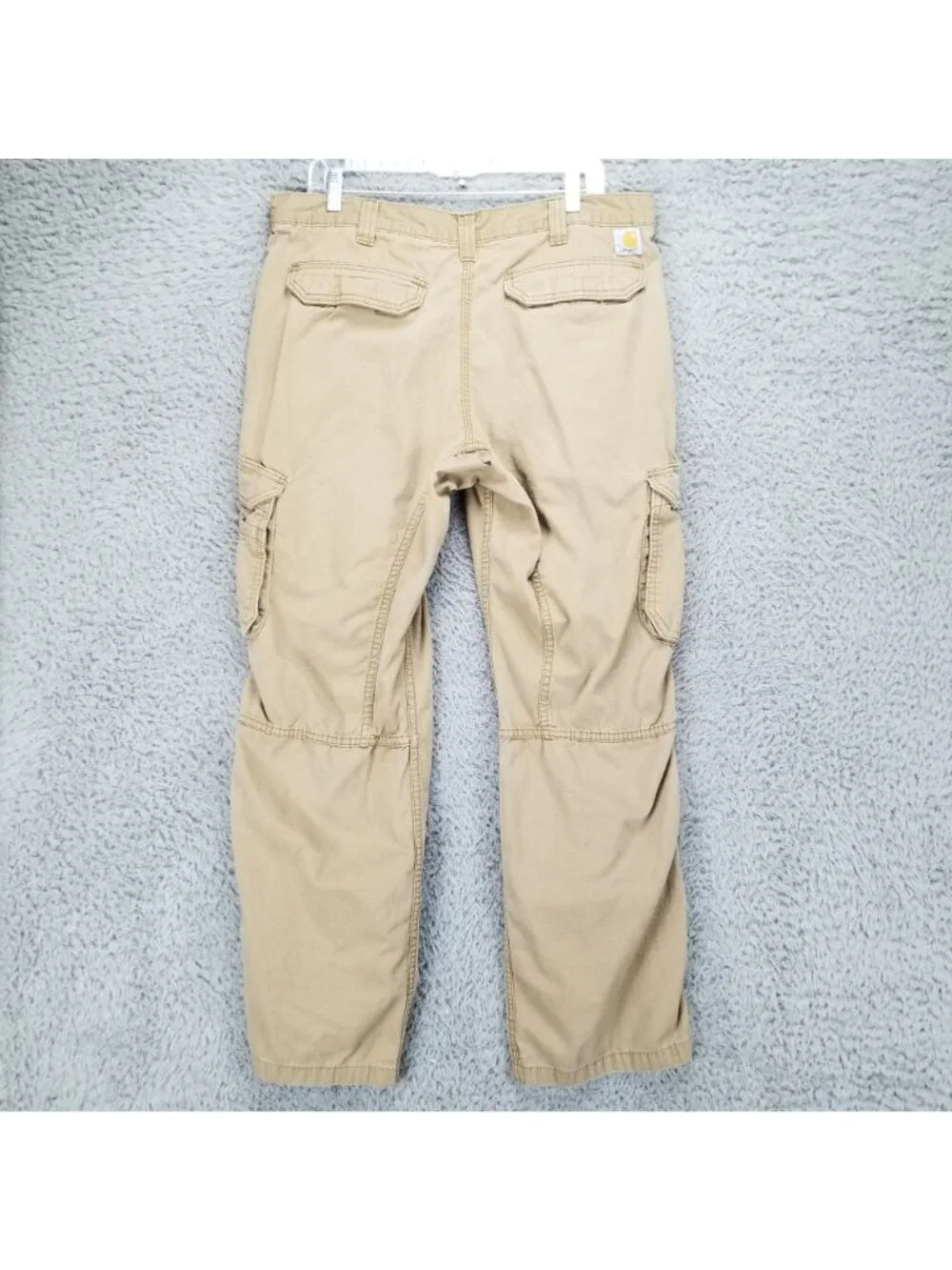 Carhartt Pants Mens 36x32 Tan 100% Cotton Mid Rise Relaxed Fit